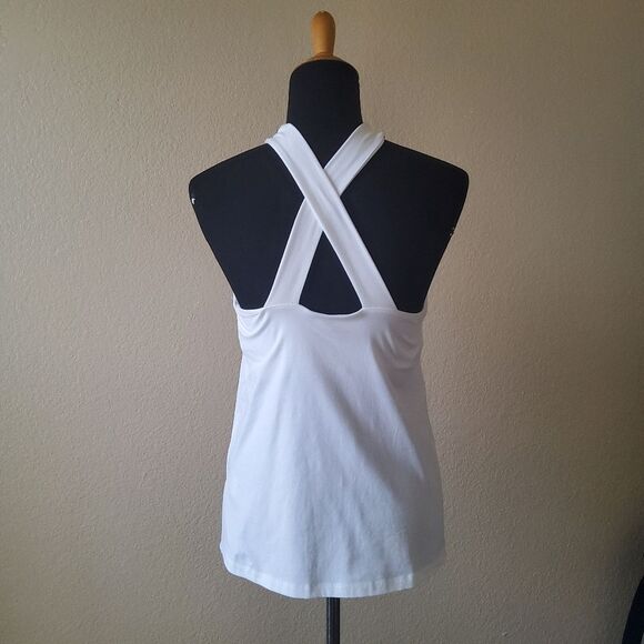 Soft Surroundings Halter Tank Knit Top XS White New - Picture 4 of 7